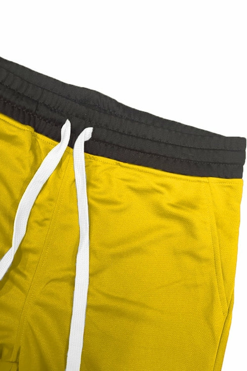 Mens Striped Basketball Active Shorts