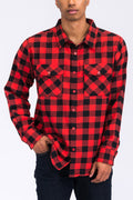Buttoned Flannel Shirt