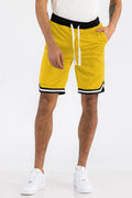 Mens Striped Basketball Active Shorts