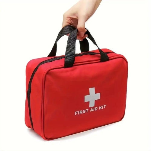 173pcs Large First Aid Kit: Portable Bag For Outdoors